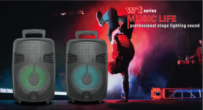 Wattson - 8" Rechargeable Speaker With Bluetooth & Led Display Screen