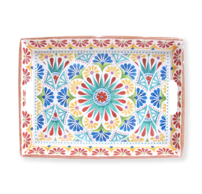 Leiria Collection - Melamine Painted Handle Tray