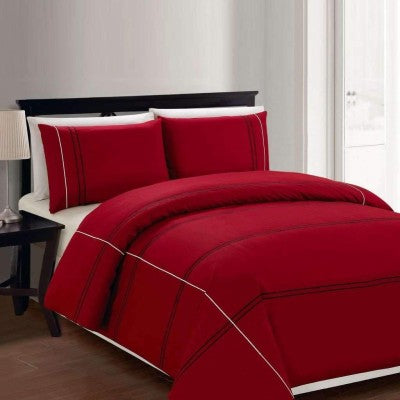 Cedano 3 Piece Duvet Cover Set - Red