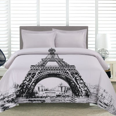 Eiffel Tower - Printed Duvet Cover Set