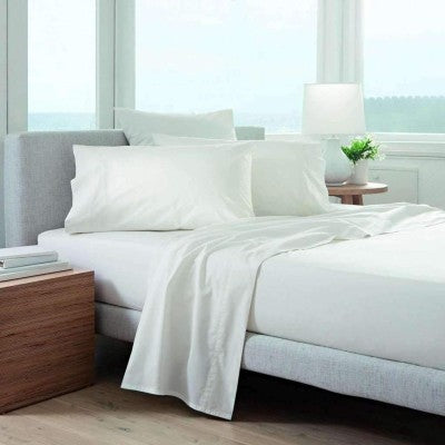 220 Thread Count Cotton Sheet Set - White