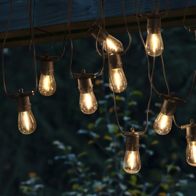 10 Pk Solar Edison String Light 2m Distance