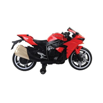 Kids Ride-On 12V Motorcycle Stepless Speed with LED Light and Remote Control